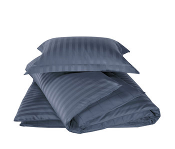 De Witte Lietaer Housse de couette Satin de Coton Zygo Indigo 140 x 220 cm