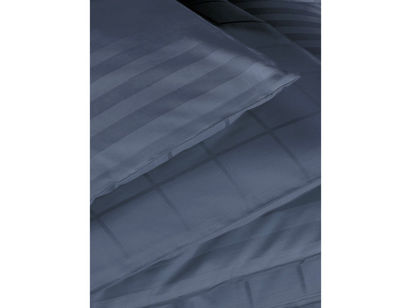 De Witte Lietaer Duvet cover Cotton Satin Zygo - Double - 200 x 220 cm - Blue