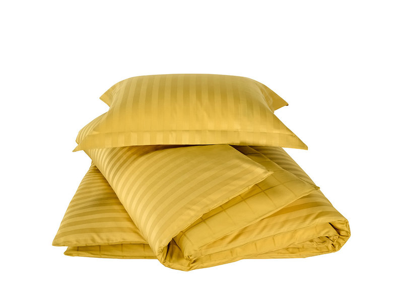 De Witte Lietaer Duvet cover Cotton Satin Zygo - Single - 140 x 220 cm - Yellow