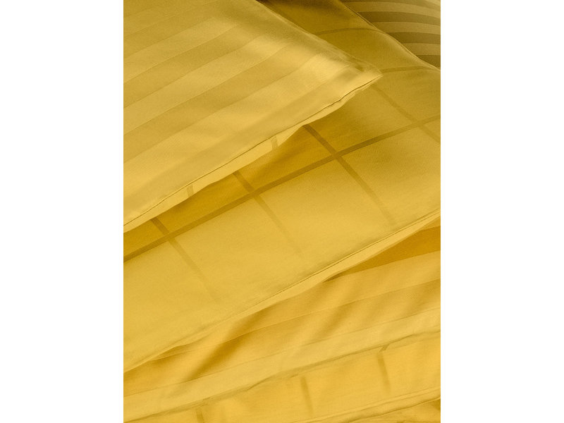 De Witte Lietaer Duvet cover Cotton Satin Zygo - Single - 140 x 220 cm - Yellow