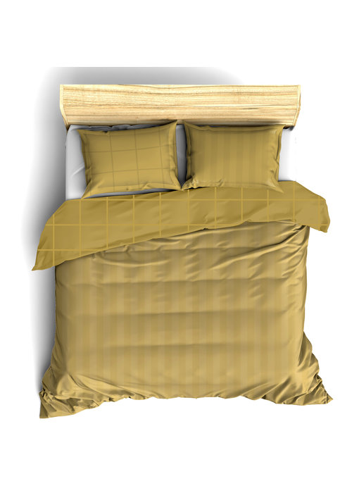 De Witte Lietaer Duvet cover Cotton Satin Zygo Ocher 200 x 220 cm