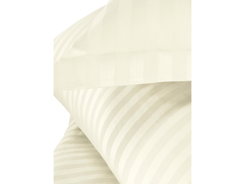 De Witte Lietaer Housse de couette Satin de Coton Zygo - Simple - 140 x 220 cm - Ivoire