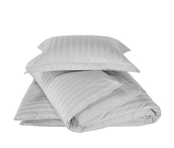 De Witte Lietaer Housse de couette Coton Satin Zygo Argent 140 x 220 cm