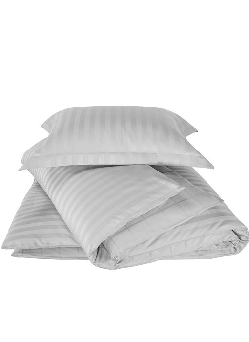 De Witte Lietaer Housse de couette Coton Satin Zygo Argent 140 x 220 cm