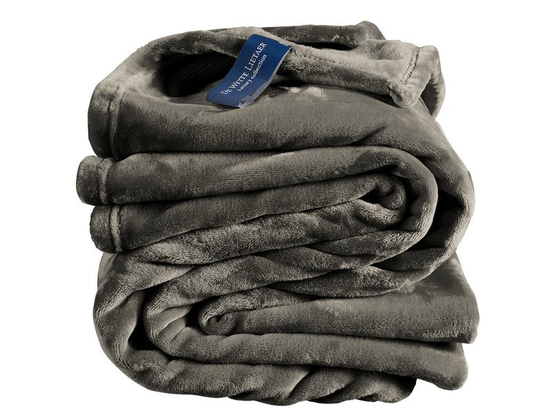 De Witte Lietaer Fleece deken Steeple Grey - 150 x 200 cm - Grijs