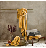 De Witte Lietaer Fleece Plaid Goldgelb - 150 x 200 cm - Gelb