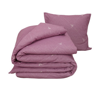 De Witte Lietaer Duvet cover Cotton Flannel Piper Lilac 140 x 200/220 cm