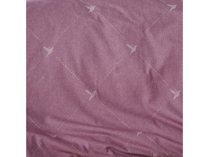 De Witte Lietaer Duvet cover Cotton Flannel Piper - Lits Jumeaux - 240 x 220 cm - Pink