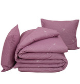 De Witte Lietaer Housse de couette Flanelle de Coton Piper - Lits Jumeaux - 240 x 220 cm - Rose