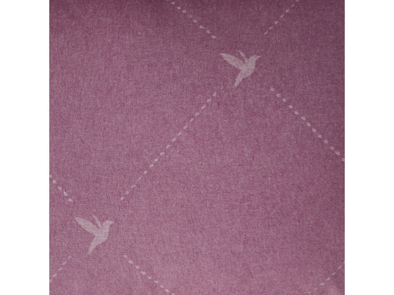 De Witte Lietaer Dekbedovertrek Katoen Flanel Piper - Lits Jumeaux - 240 x 220 cm - Roze