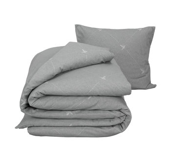 De Witte Lietaer Duvet cover Cotton Flannel Piper Gray 140 x 200/220 cm