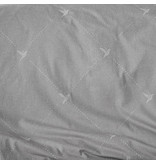 De Witte Lietaer Dekbedovertrek Katoen Flanel Piper - Eenpersoons - 140 x 200/220 cm - Grijs