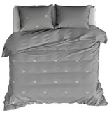 De Witte Lietaer Duvet cover Cotton Flannel Piper - Lits Jumeaux - 240 x 220 cm - Gray