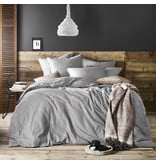 De Witte Lietaer Duvet cover Cotton Flannel Piper - Lits Jumeaux - 240 x 220 cm - Gray