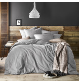 De Witte Lietaer Duvet cover Cotton Flannel Piper - Hotel size - 260 x 240 cm - Gray