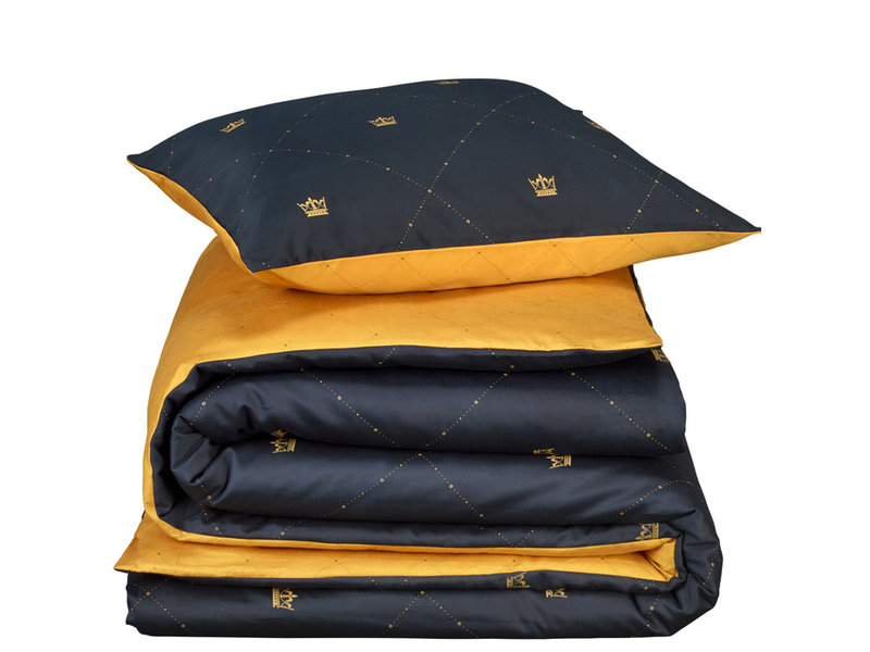 De Witte Lietaer Housse de couette Coton Satin Rex - Simple - 140 x 200/220 cm - Bleu