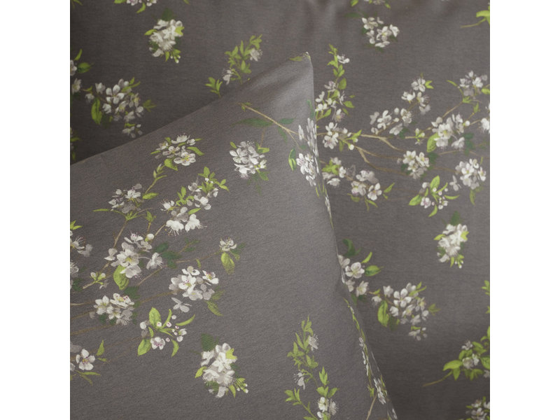 De Witte Lietaer Housse de couette Coton Satin Jasmin - Taille de l'hôtel - 260 x 240 cm - Gris