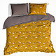 Duvet cover Cotton Satin Fleur Deep Taupe 240 x 220 cm