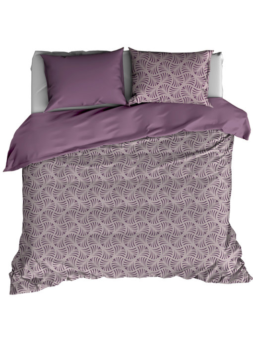 De Witte Lietaer Bettbezug Cotton Satin Flow Black Plum 240 x 220 cm