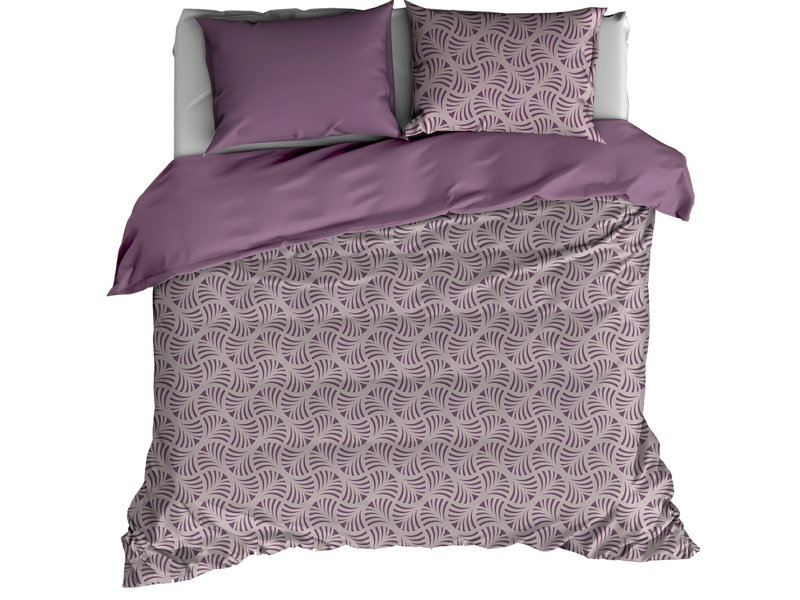 De Witte Lietaer Duvet cover Cotton Satin Flow - Lits Jumeaux - 240 x 220 cm - Purple