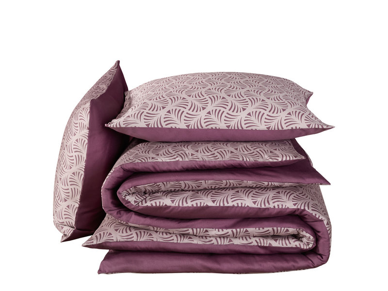 De Witte Lietaer Duvet cover Cotton Satin Flow - Lits Jumeaux - 240 x 220 cm - Purple