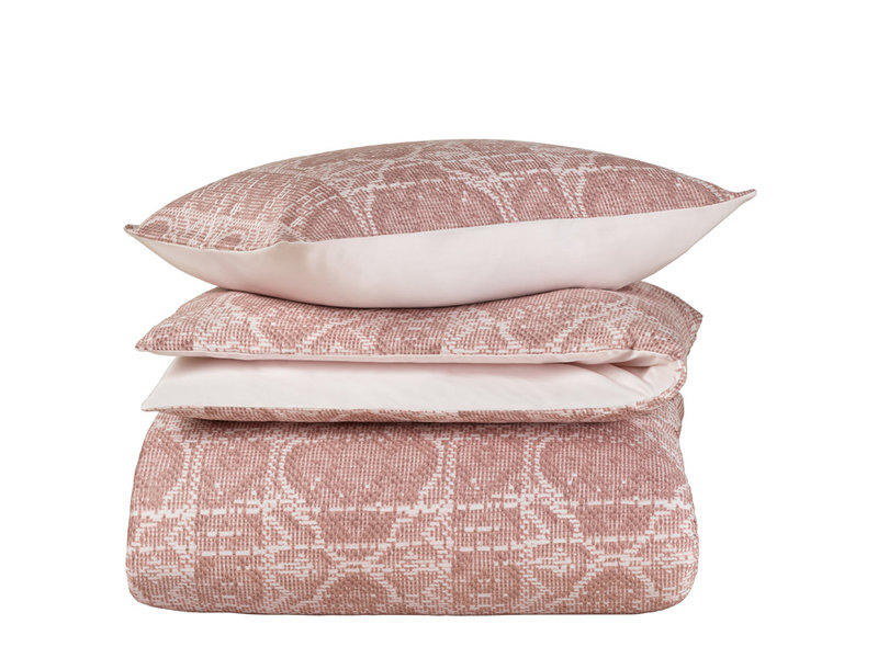 De Witte Lietaer Housse de couette Coton Satin Crayon - Simple - 140 x 200/220 cm - Rose