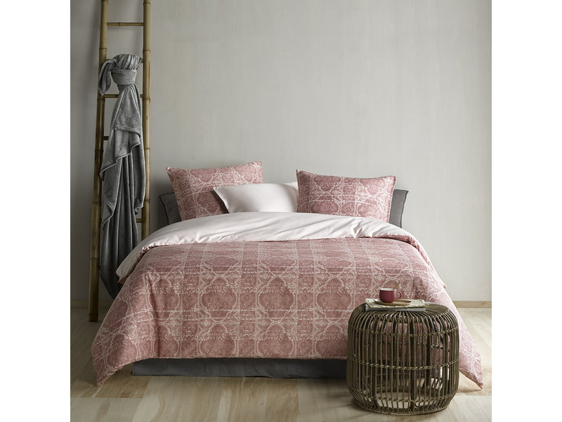 De Witte Lietaer Housse de couette Coton Satin Crayon - Taille de l'hôtel - 260 x 240 cm - Rose