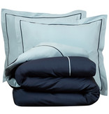 De Witte Lietaer Dekbedovertrek Katoen Perkal Bumblebee - Tweepersoons - 200 x 200/220 cm - Blauw