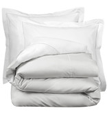 De Witte Lietaer Bettbezug Baumwolle Perkal Hummel - Lits Jumeaux - 240 x 220 cm - Silber