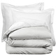 Housse de couette Coton Perkal Bumblebee Blanc / Argent 260 x 240 cm