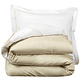 Duvet cover Cotton Perkal Bumblebee White / Beige Sand 200 x 200/220 cm