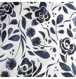 De Witte Lietaer Housse de couette Cotton Satin Meadow - Simple - 140 x 200/220 cm - Bleu