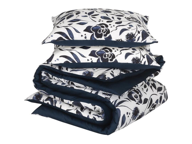 De Witte Lietaer Duvet cover Cotton Satin Meadow - Double - 200 x 200/220 cm - Blue