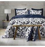 De Witte Lietaer Duvet cover Cotton Satin Meadow - Double - 200 x 200/220 cm - Blue