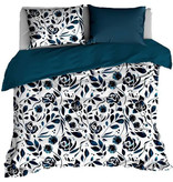 De Witte Lietaer Duvet cover Cotton Satin Meadow - Double - 200 x 200/220 cm - Blue