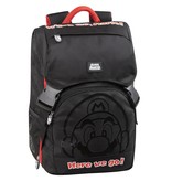 Super Mario Contour du sac à dos - 41 x 29 x 13,5 cm - Noir