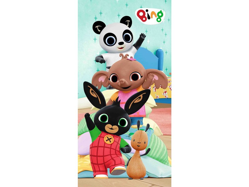 Bing Bunny Serviette de plage Friends - 70 x 140 cm - Multi