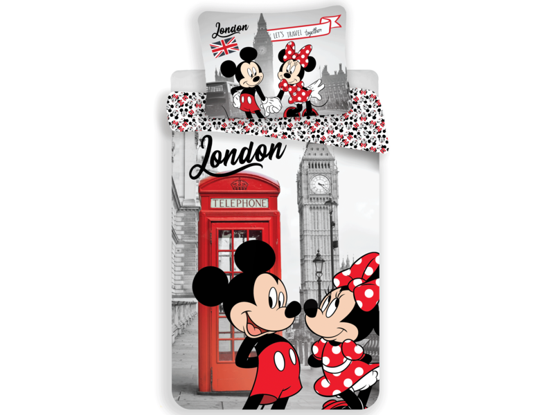 Disney Minnie Mouse Duvet cover London - Single - 140 x 200 cm - Multi