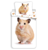 Animal Pictures Dekbedovertrek Hamster - Eenpersoons - 140  x 200 cm - Wit