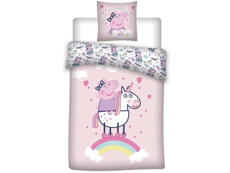 peppa pig unicorn bedding