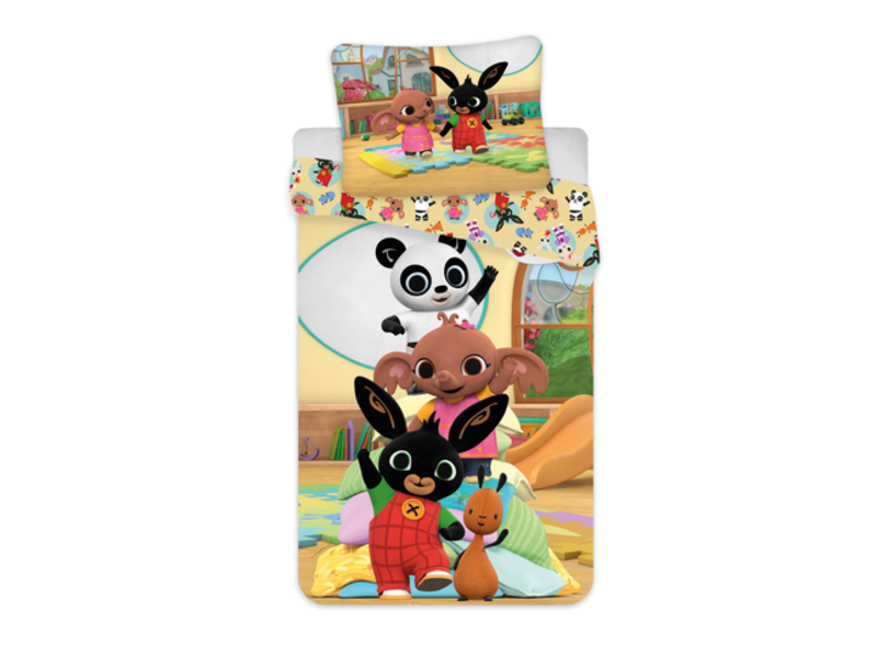 Bing Bunny Housse de couette Playtime - Simple - 140 x 200 cm - Multi