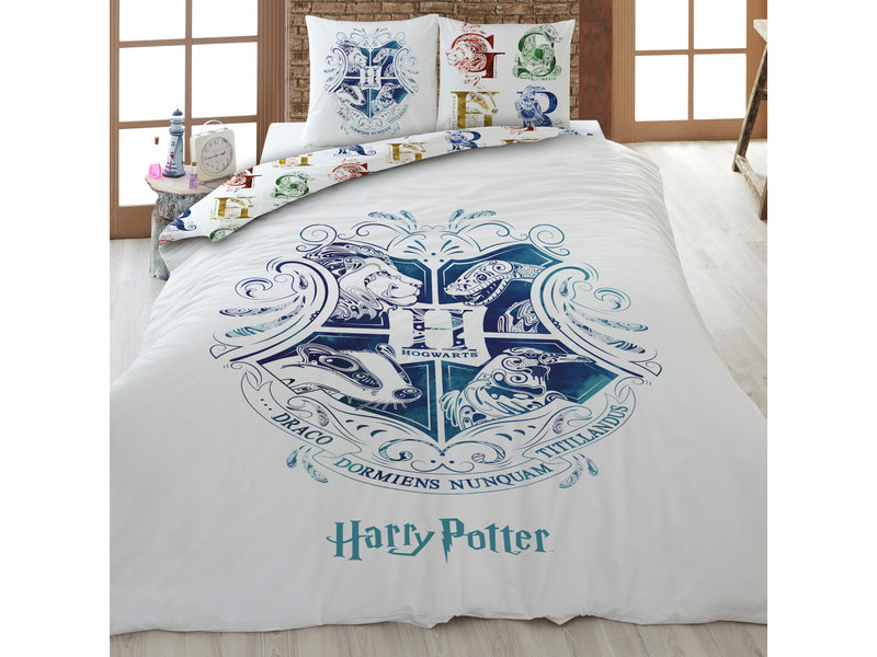 Harry Potter Dekbedovertrek - Eenpersoons - 140 x 200 cm - Katoen