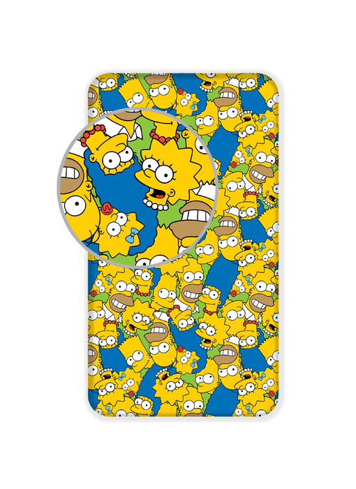 The Simpsons Drap housse Faces 90 x 200