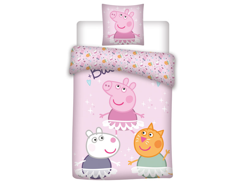 Peppa Pig Duvet cover Friends - Single - 140 x 200 cm - Cotton