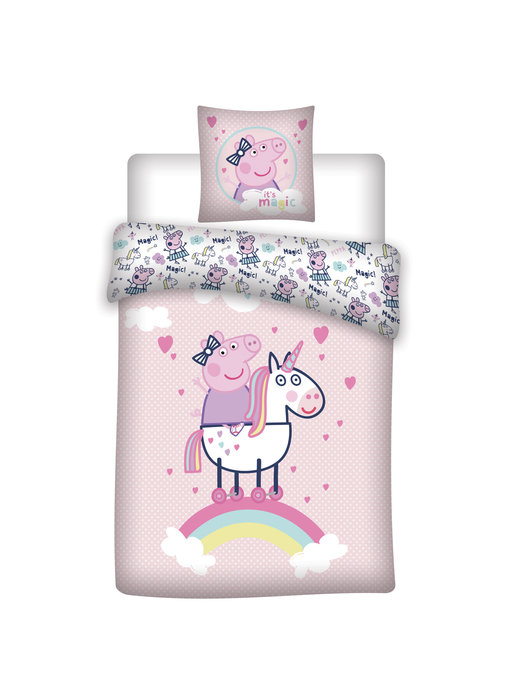 Peppa Pig Dekbedovertrek Unicorn 140 x 200