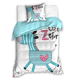 Zebra Housse de couette - Simple - 140 x 200 cm - Coton