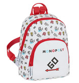 Monopoly Sac à dos enfant Go - 30 x 25 x 13 cm - Blanc