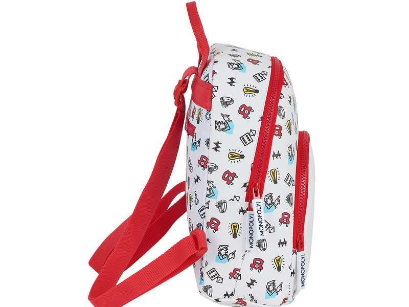 Monopoly Kleinkinderrucksack Go - 30 x 25 x 13 cm - Weiß