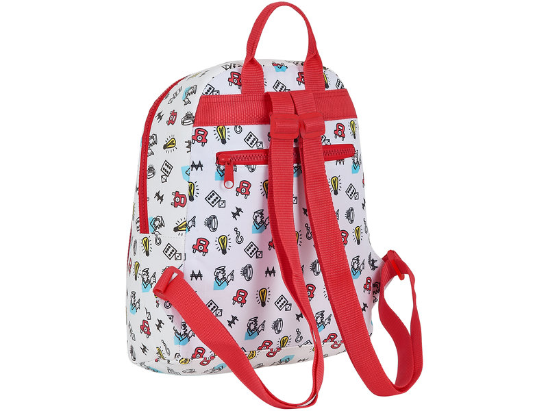 Monopoly Kleinkinderrucksack Go - 30 x 25 x 13 cm - Weiß