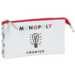 Monopoly Pencil Case Genius - 22 x 12 x 3 cm - White